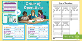 bodmas order of operations worksheets teacher made