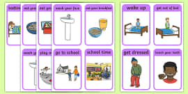 Getting Dressed Routine Cards (Boys) (Teacher-Made) - Twinkl