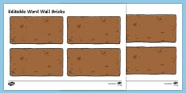 👉 Colourful Brick Wall Classroom Display Editable