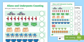 Alien Counting Activity to Support Teaching on Aliens Love