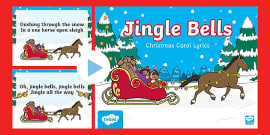 Jingle Bells Christmas Carol Handwriting Practice Activity