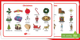 Christmas Words KS1 - Vocabulary Resources (teacher made)