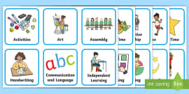 Daily Timetable Labels - Daily Timetable (teacher Made)