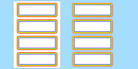 Classroom Resource Labels (Red) - Label template, Resource