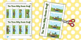 The Three Billy Goats Gruff Sequencing Cards - Resources