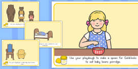 Goldilocks and the Three Bears Word Mat (teacher made)