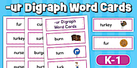-oa Digraph Word Cards