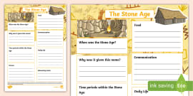 All About The Stone Age Worksheet (teacher made) - Twinkl