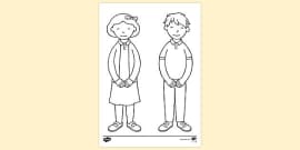 Simple Colouring In Page