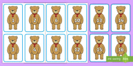 Teddy Bear Number Line (ティーチャーメイド)