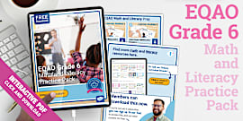 EQAO Grade 3 Math and Literacy Practice Pack