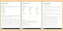 Dictionary Detective Worksheet (teacher made) - Twinkl