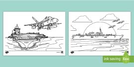 FREE! - RAF Jet Colouring | Colouring Sheets (teacher made)