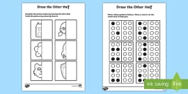 Lines of Symmetry Differentiated Worksheet / Worksheets