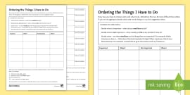 What Do I Do First? Worksheet / Worksheet (Teacher-Made)