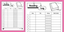 My Reading Log Booklet (Teacher-Made) - Twinkl