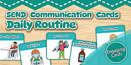 Daily Routine Communication Fans - SEN - Twinkl Inclusion