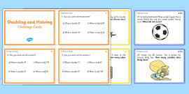 doubling and halving worksheets teaching resources