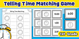 * NEW * Telling Time to the Hour and Half Hour Anchor Chart | Twinkl