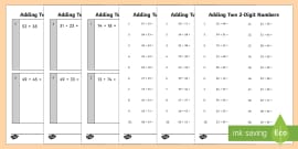 Adding 3 Single-Digit Numbers Using a Number Line