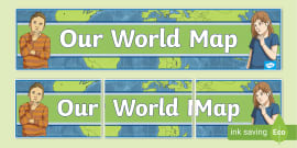 World Around Us Display Banner (teacher made) - Twinkl