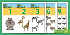 African Safari Animal Patterns A4 Sheets (Teacher-Made)