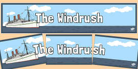 SS Empire Windrush: A Memorable Journey Worksheet - windrush