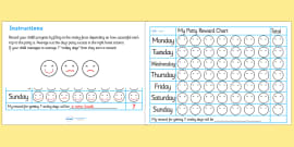 Toilet Training Reward Progress Chart - charts, chart, award