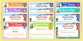 EYFS Multi Skills Sports Day Certificate Pack (teacher made)