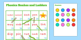 Snakes And Ladders Game (1-100) - education, home school, child