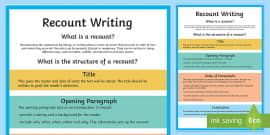 What Is A Recount? | What Is Recounting? | Twinkl - Twinkl