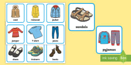 Clothing Labels (French) (teacher made) - Twinkl