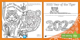 Chinese New Year Mindfulness Colouring Sheets (teacher made)