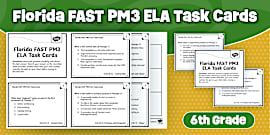 Sixth Grade ELA Practice Test | Florida FAST PM3 Test Prep