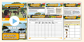 Safari Animals Data Spinner Game