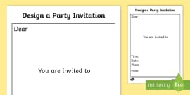 Planning a Party Worksheet