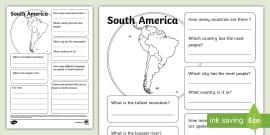 South America Map  Twinkl Learning Resources (teacher made)