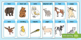 Animal Chart with Pictures | Ready-to-print Animal Pictures