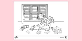 FREE! - Balance on Floor Colouring | Colouring Sheets