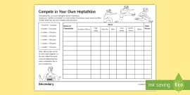 Athletics Self-Evaluation Worksheet / Worksheet