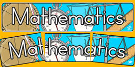 Mathematics Display Banner (teacher made) - Twinkl