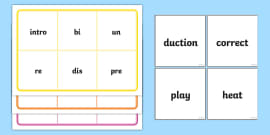 Prefix Pockets Template (teacher made)