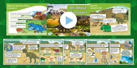 KS2 Dinosaur Timeline PowerPoint - Simple Dinosaur Timeline