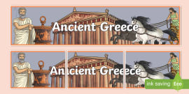 Ancient Greece Photo Display Banner (teacher made) - Twinkl