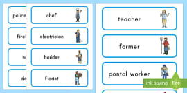 Community Helpers Matching Cards