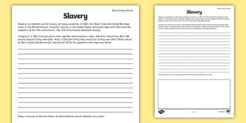 Slavery Writing Prompt - slavery, writing prompt, writing, prompt