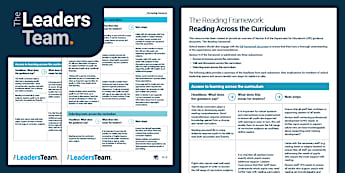 The Reading Framework: Reading Across the Curriculum