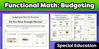 Functional Math Worksheets | Special Education | Twinkl