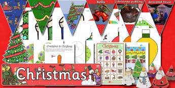 Classroom Christmas Decorations Pack - classroom, christmas, pack
