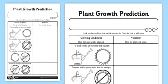 KS2 Science Green Plants Growth and Nutrition, Plants, Worksheets